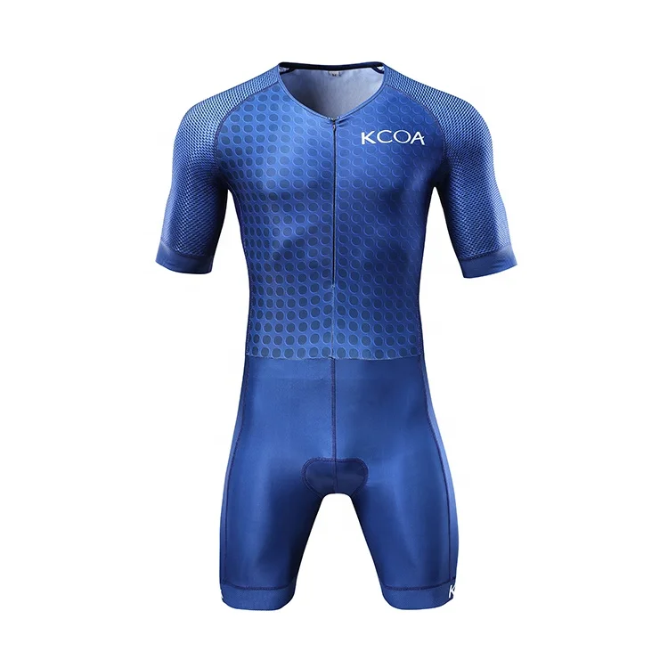 Spandex custom design skin suit cycling one piece suit tri suit men