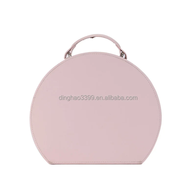 China Professional Factory Custom PU Tote Makeup Cases/New Design Young Girl PU Beauty Case/Round Eco-friendly pu Cosmetic Case