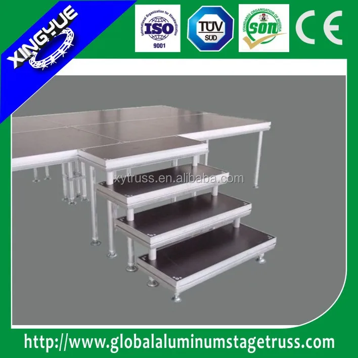 Черный Деревянный Складной сцене с лестницы