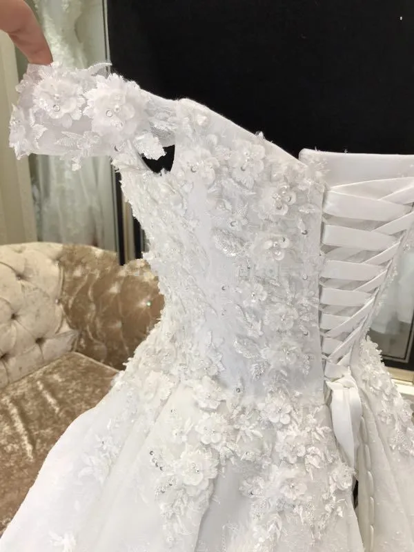 Plus Size Bridal Gowns Elegant Luxury Wedding Gowns Abiti da sposa Dubai Robe de mariage 2021 Ball Gown Wedding Dresses