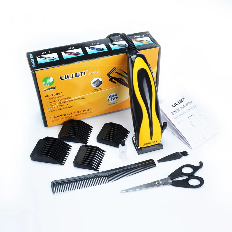 Профессиональный проводной высокомощный парикмахерский Набор для стрижки волос регулируемый триммер для волос