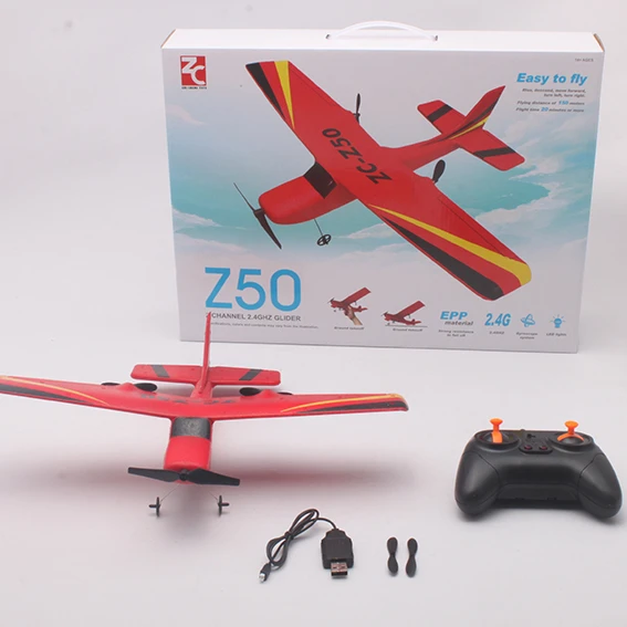 ZC Z50 EPP RC Airplane Glider 2CH 2 4G модель RTF игрушки для детей подарок на день рождения
