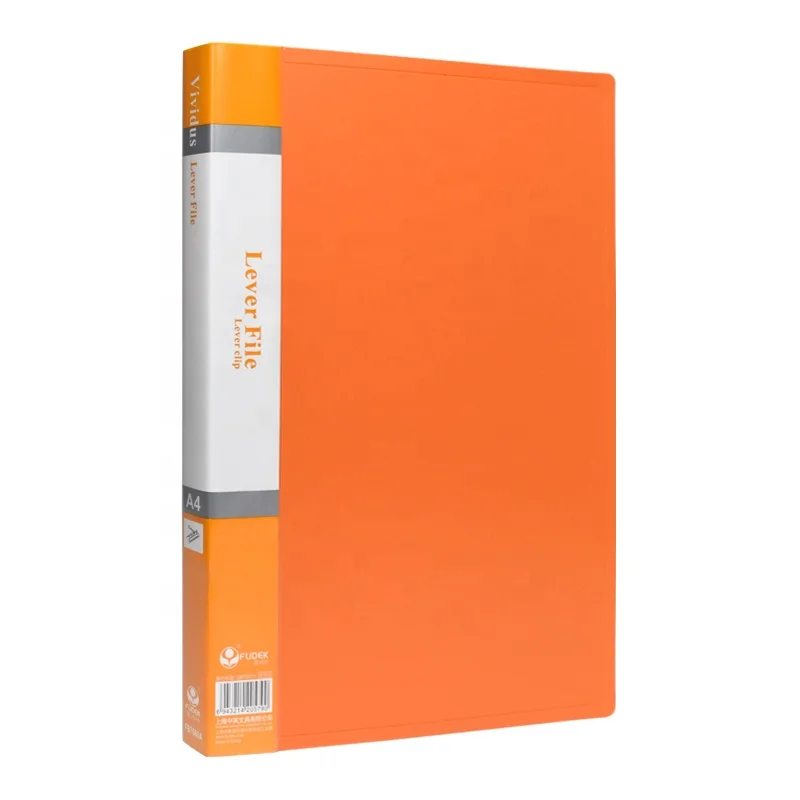 A4 size PP spring clips quality clip black color custom case shape plastic 3 ring binder file folder