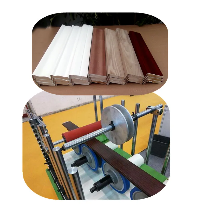 
Full-Function PUR Hot Melt Glue MDF wrap PVC film Profile wrapping Machine 