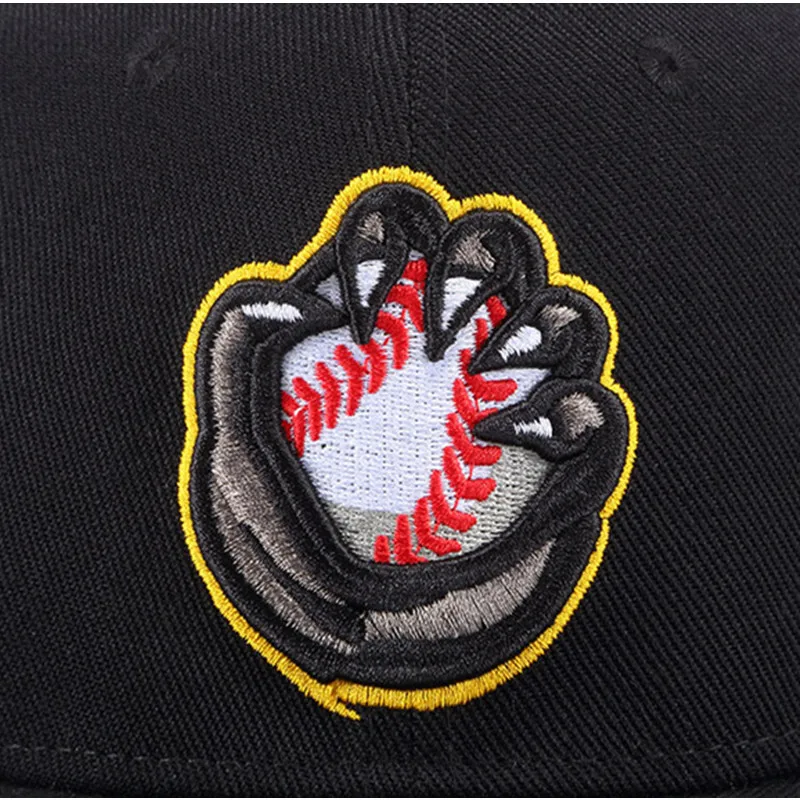 OEM custom embroidered snapback caps flat bill 6 panel cap