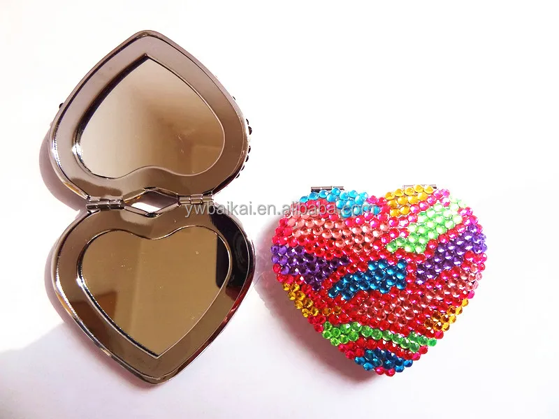 Прекрасный форме сердца reinstone компактный зеркало на продажу