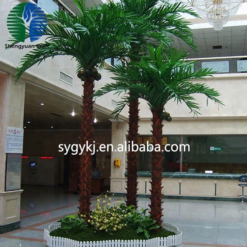 steel artificial date palm tree price plants outdoor lighting led coconut light dubai