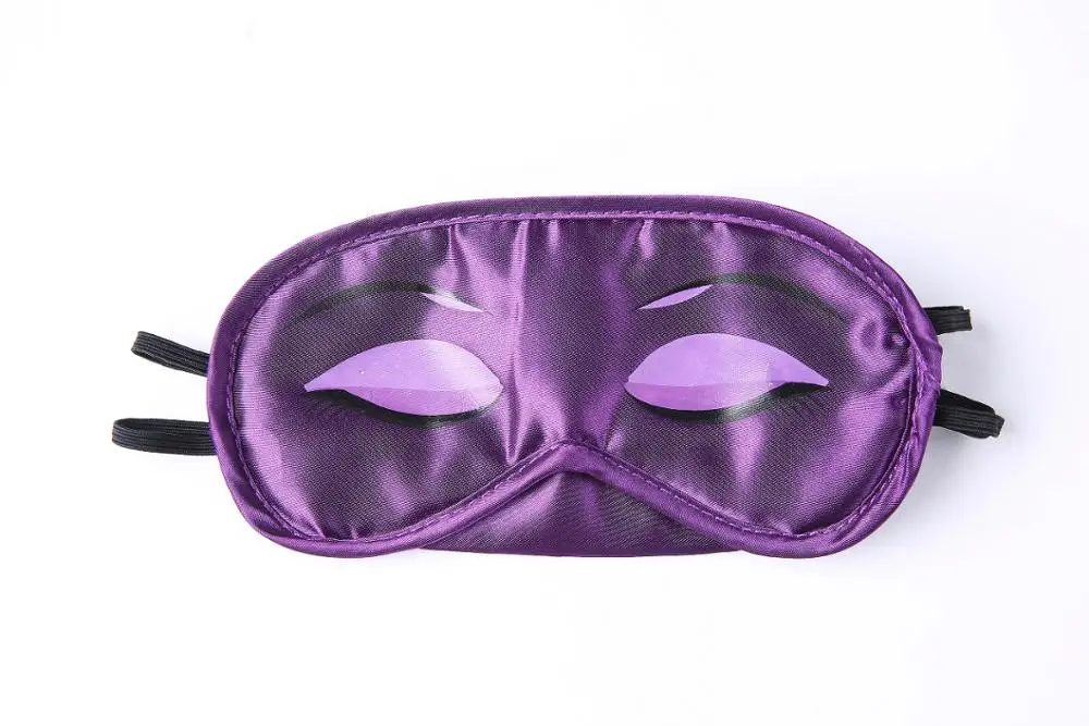 Одноразовая симпатичная маска для глаз из сатина и полиэстера с буквенным принтом животного для сна по конкурентоспособной цене