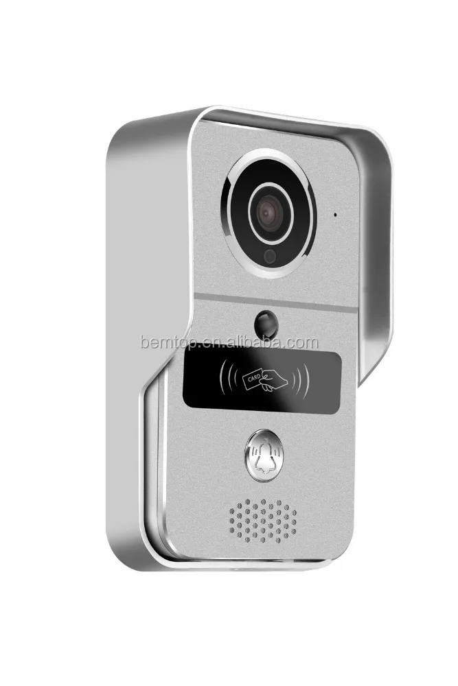 
Wifi Video Doorbell with 720HD 1.0MP Camera of 130 Degree Wide Angle Lens, Support Unlock by Ic Card and APP of android &ios 