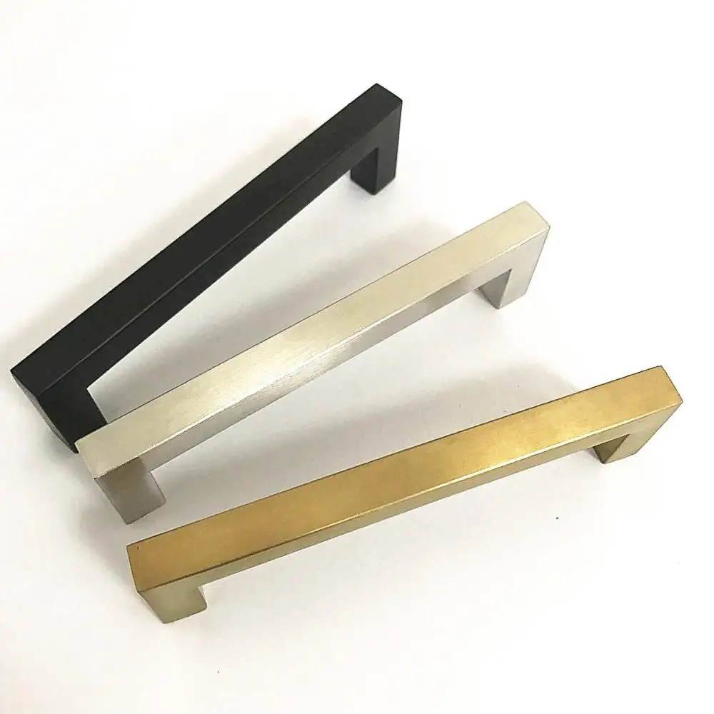 Easy install round & square shape gold stainless steel kitchen door cabinet handle