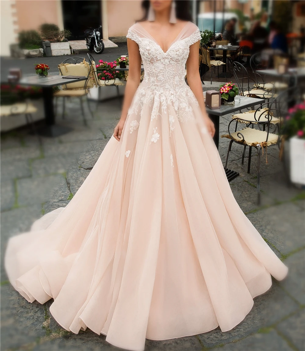 New Design Elegant Embroidered Off-shoulder Cap Sleeve Mermaid Lace long sleeve wedding dress bridal gown N06