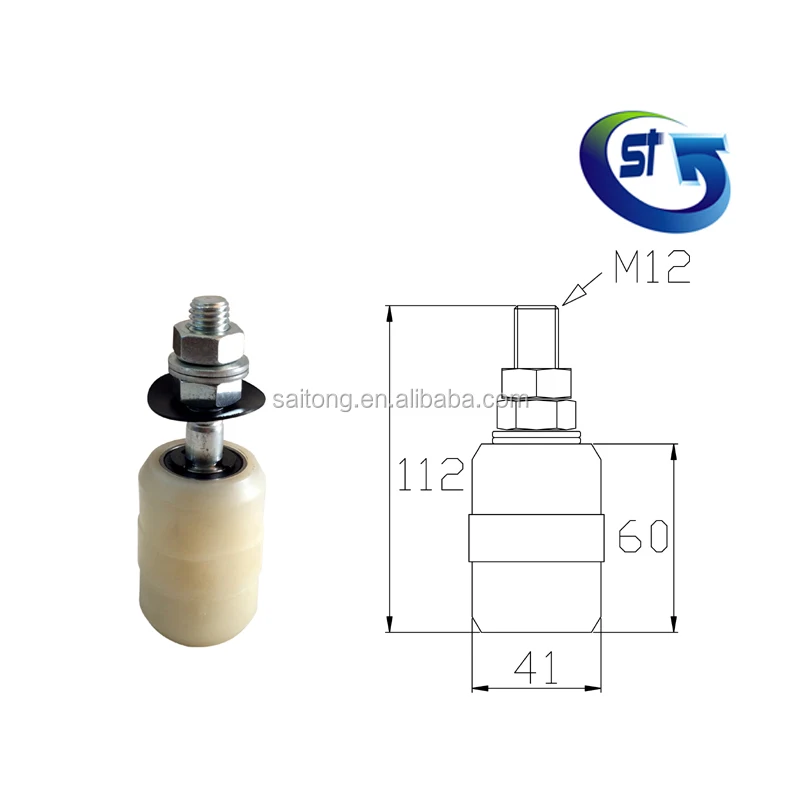 ball bearing guide with nylon roller for sliding gate