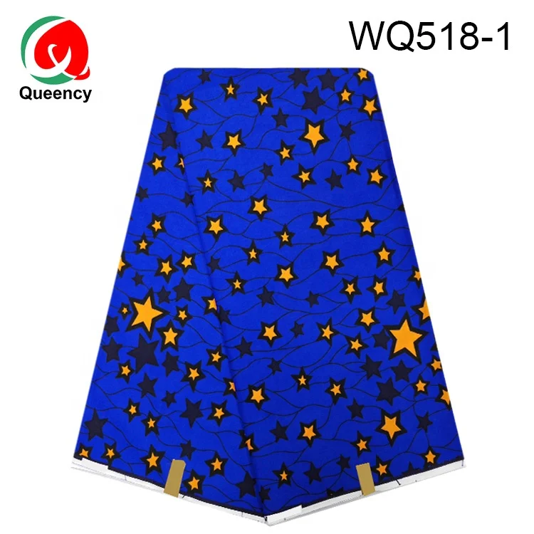 
Queency High Quality Wax Printed African Ankara Cotton Fabric 