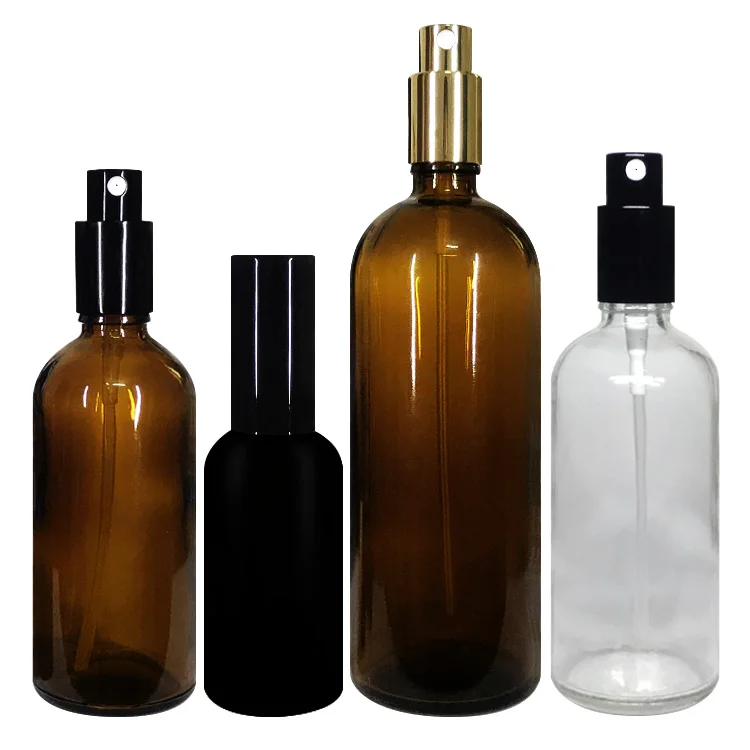 
Amber cobalt blue green glass bottle essential oil lotion mist spray bottles 5ml 10ml 15ml 20ml 30ml 50ml 100ml 