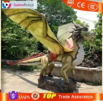 Factory custom 3D animals Hand-carved Big dragon figurines