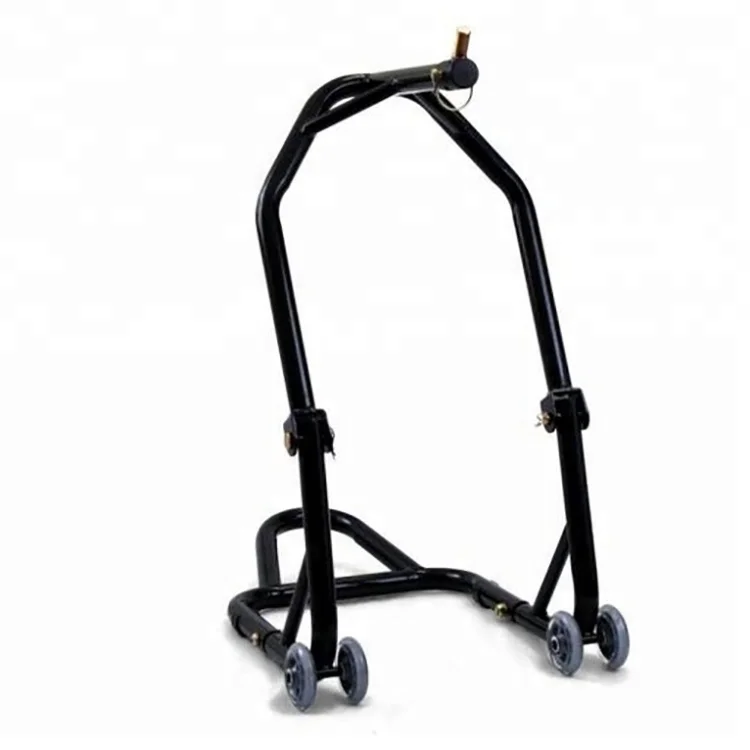 
High quality steel black or red lift front steering head motorcycle support stand 