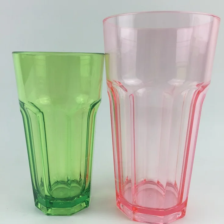 Unbreakable Plastic  Polycarbonate Tulip Pint Tumblers