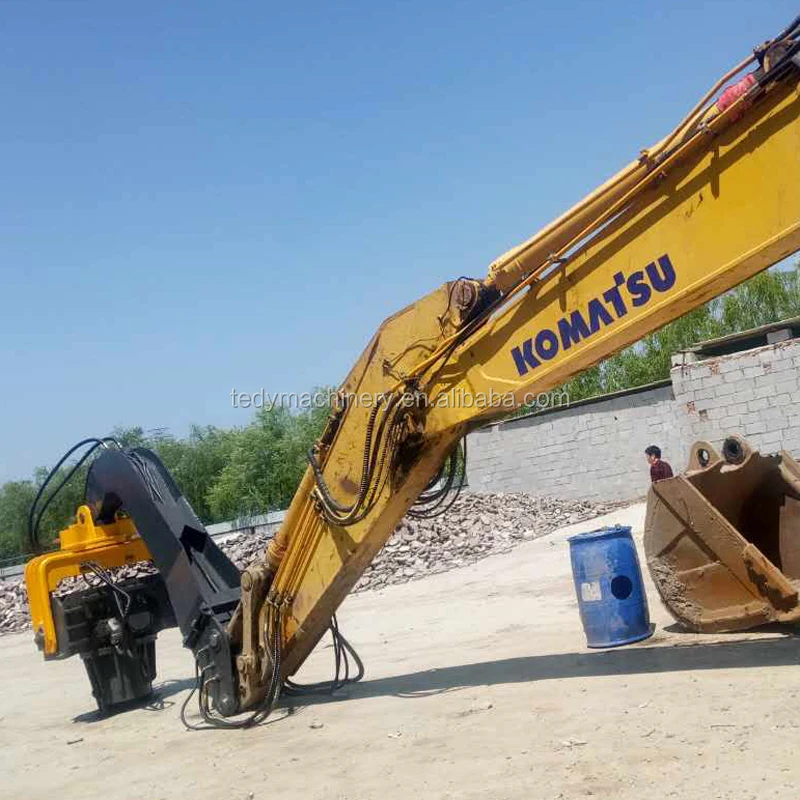 Doosan Volvo Sany excavator mounted hydraulic vibratory hammer pile drivers