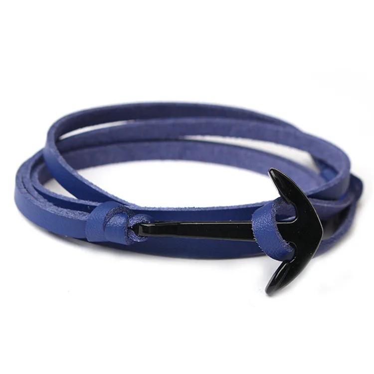 Men/Women Accessories Sailing Leather Wrap Nautical Bracelet Men Anchor
