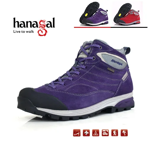 Professional outdoor shoes colorful suede leather hiking shoes