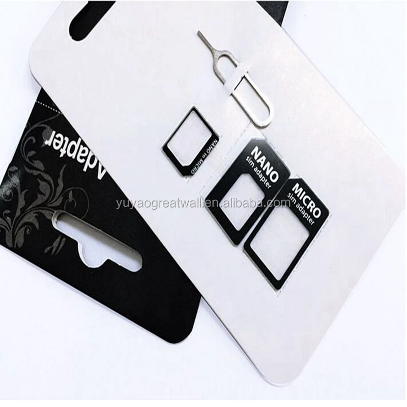 
2018 New Design Acrylic Dual SIM Card Adapter/Micro SIM Adapter 