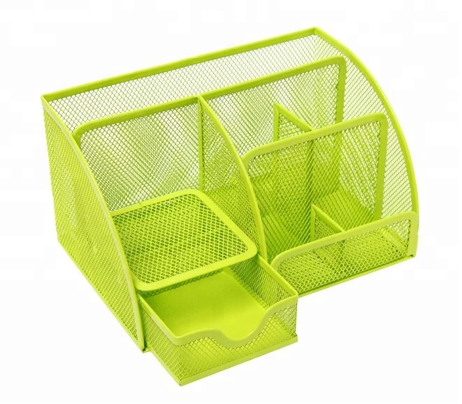 Настольный органайзер из металлической сетки, органайзер для офисных принадлежностей