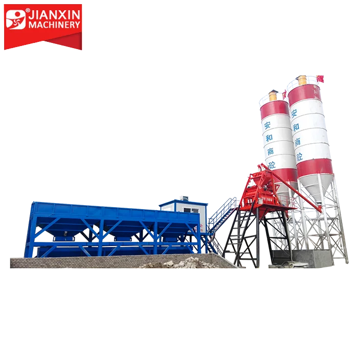 50M3 concrete mixing plant producing 50 cubic meters per hour