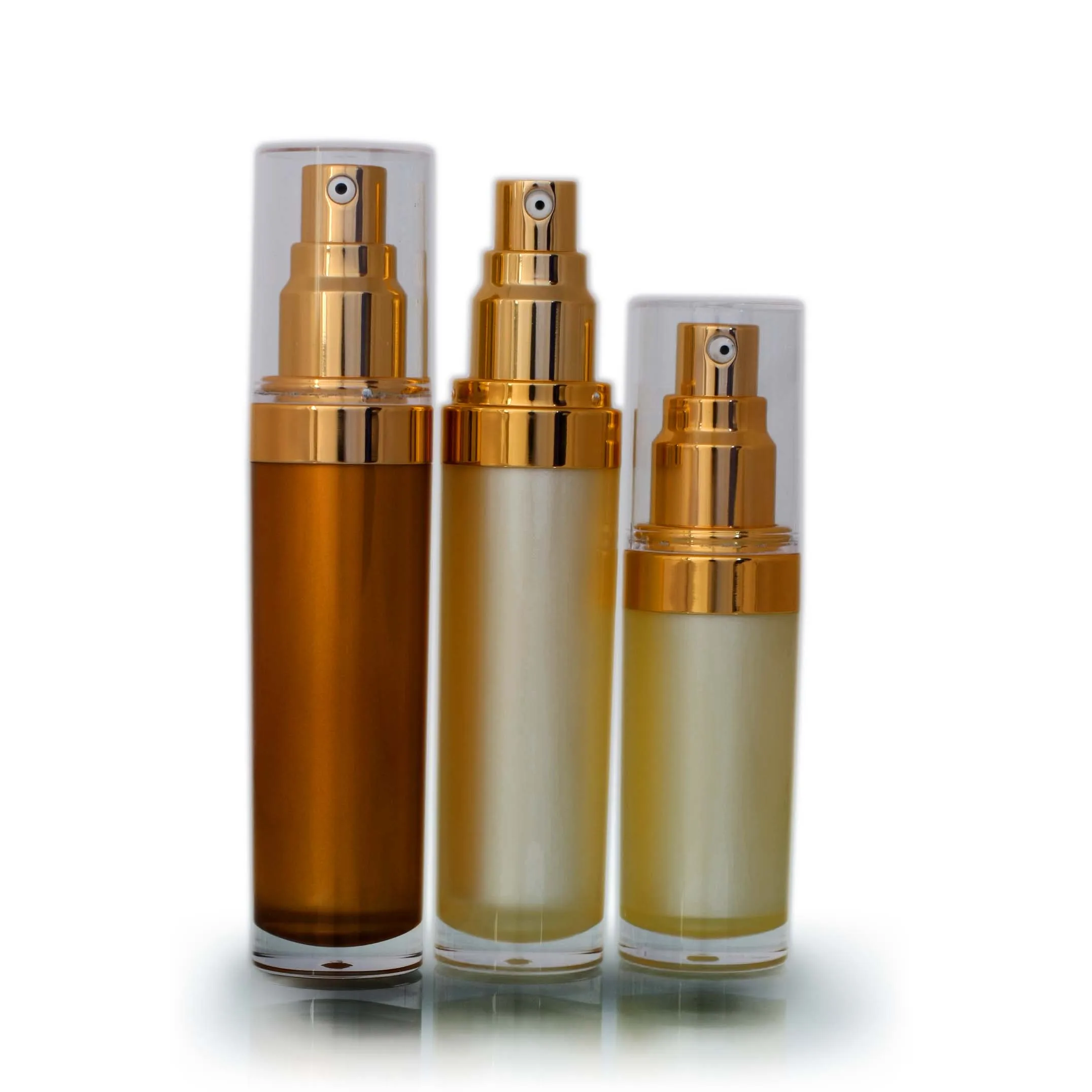 китая оптом круглый косметический контейнер ти alumunium насос