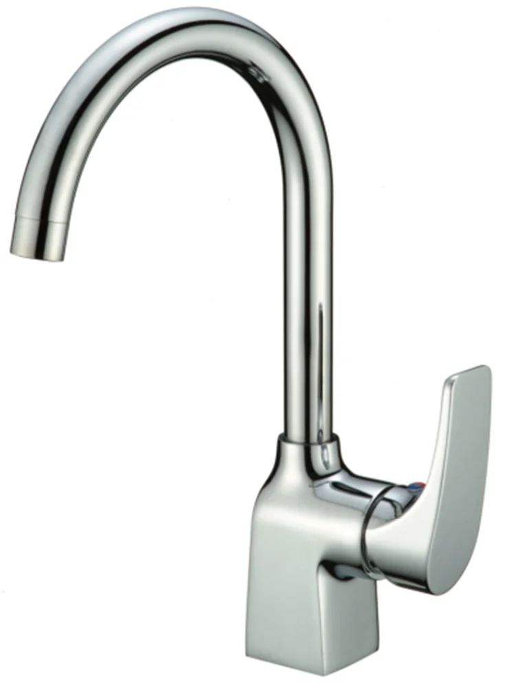 SKL-33319 Sanitary ware hot cold long tube brass kitchen faucet
