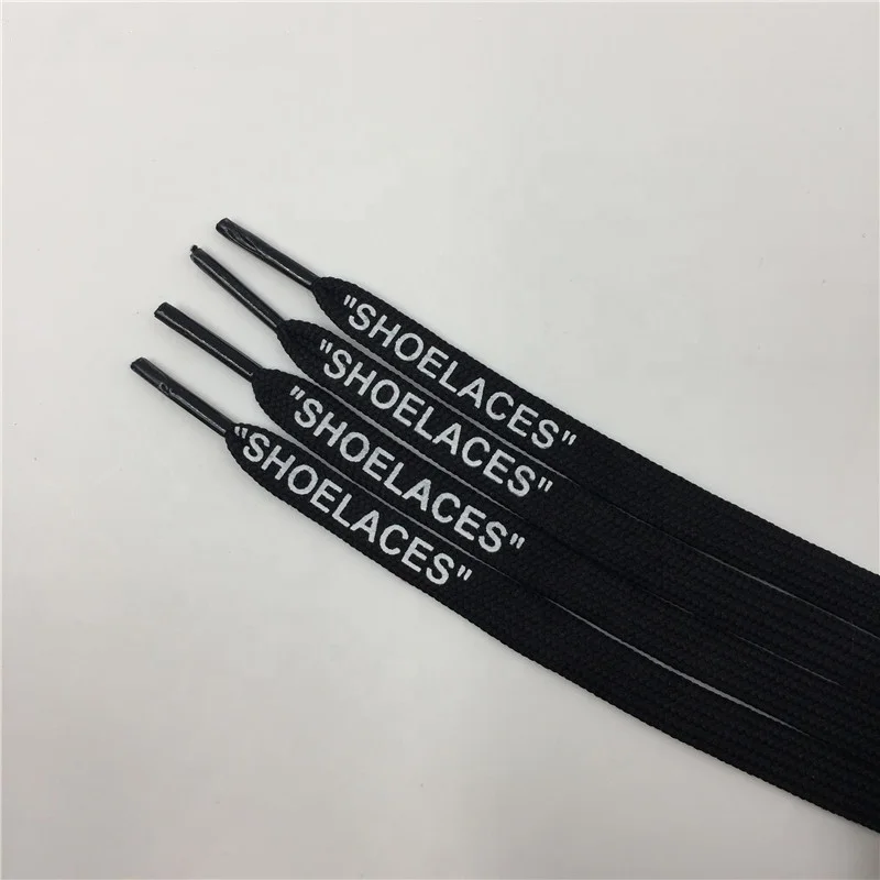 Colorful Silk Screen Printing Flat Shoe Lace With Custom Logo