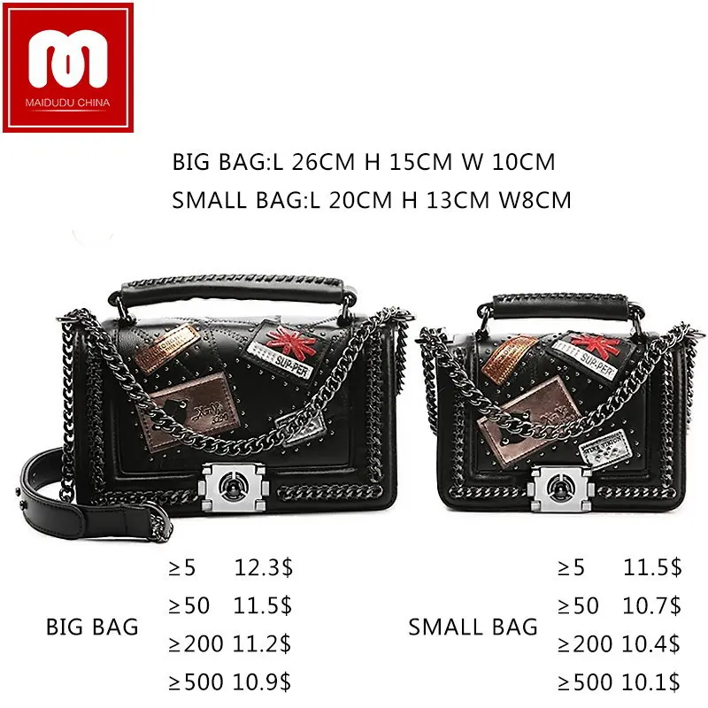 
Maidudu designer new Fashion ladies genuine leather handbags for women famous brands factory price MOQ3 