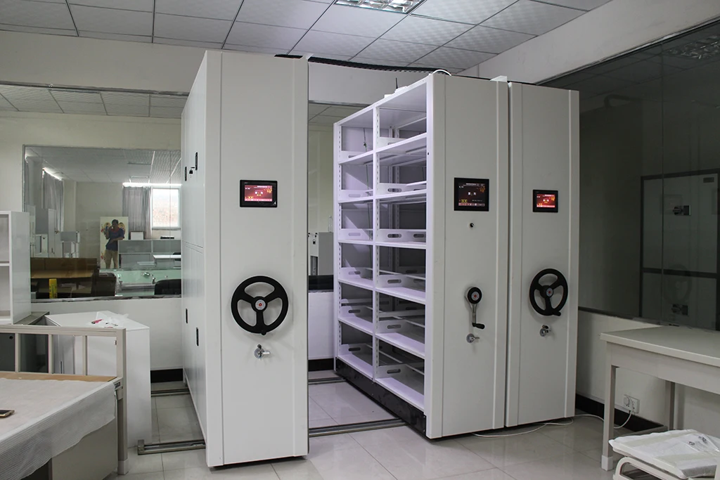 Customize Movable Keep Files Safe Counter Display Gondola System Compact Wall Partition Mobile Office