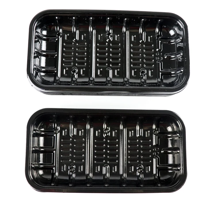 supermarket display disposable plastic blister packaging  for meat beef fish frozen food tray