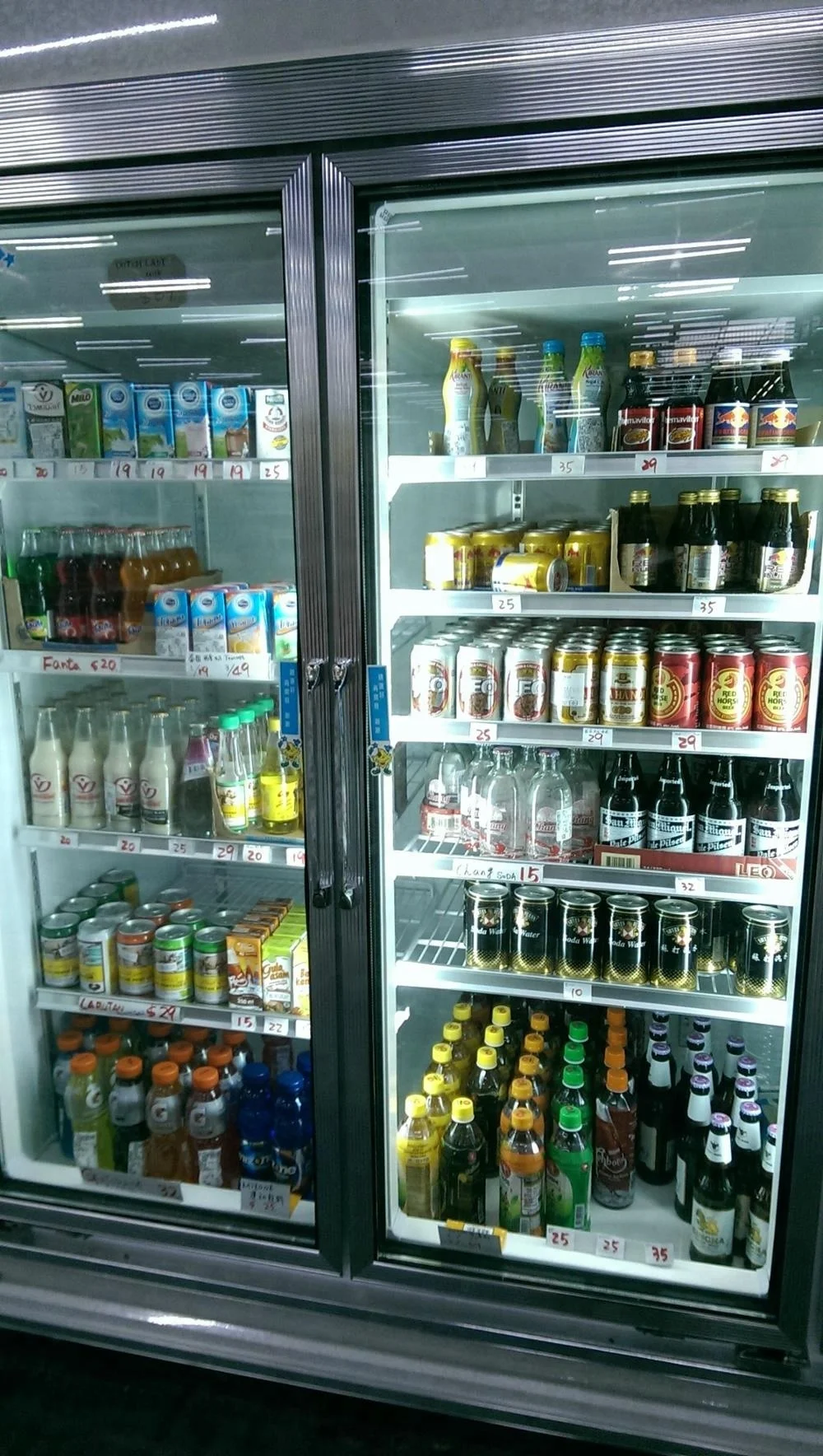 Two Doors 1000L Soda Beer Beverage Display Refrigerator With Imported Compressor