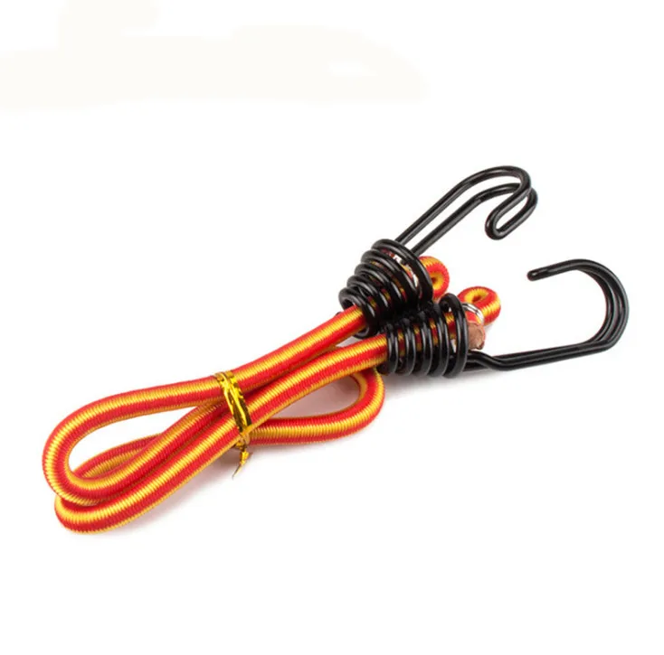 Высокопрочный эластичный шнур 8 мм/упаковочная веревка для растяжных велосипедов/банджи для багажа с двойным крючком