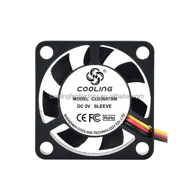 30mm Axial Fan 30x30x7mm DC 5V 12V Cooling Fan