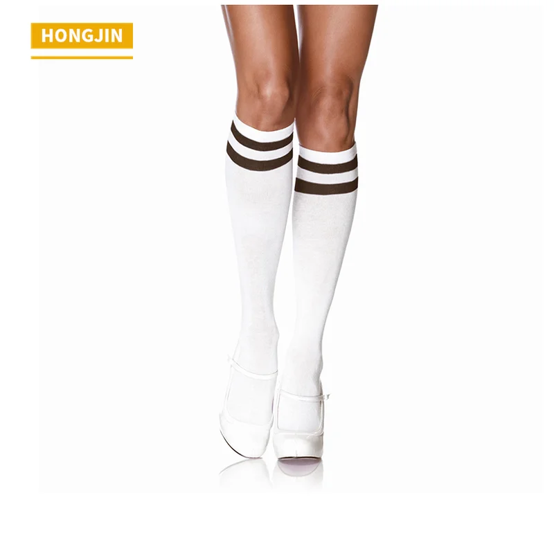 HJ-II-1303 white tube socks plain white tube socks custom white tube socks