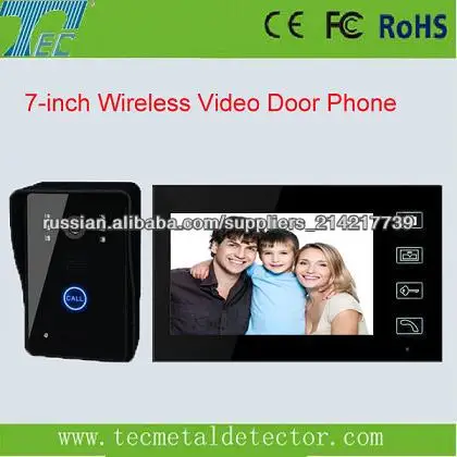 7-дюймовый беспроводной видео-телефон двери / дверь TEC706VJW11