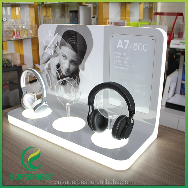 Hot Sale Factory Supply Custom Acrylic Earphone and Headphone Display