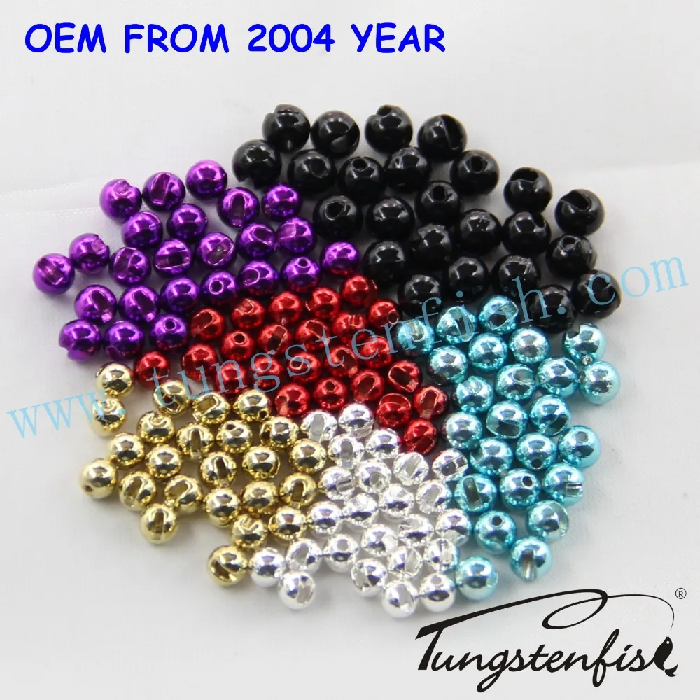 Wholesale fly tying tungsten slotted beads