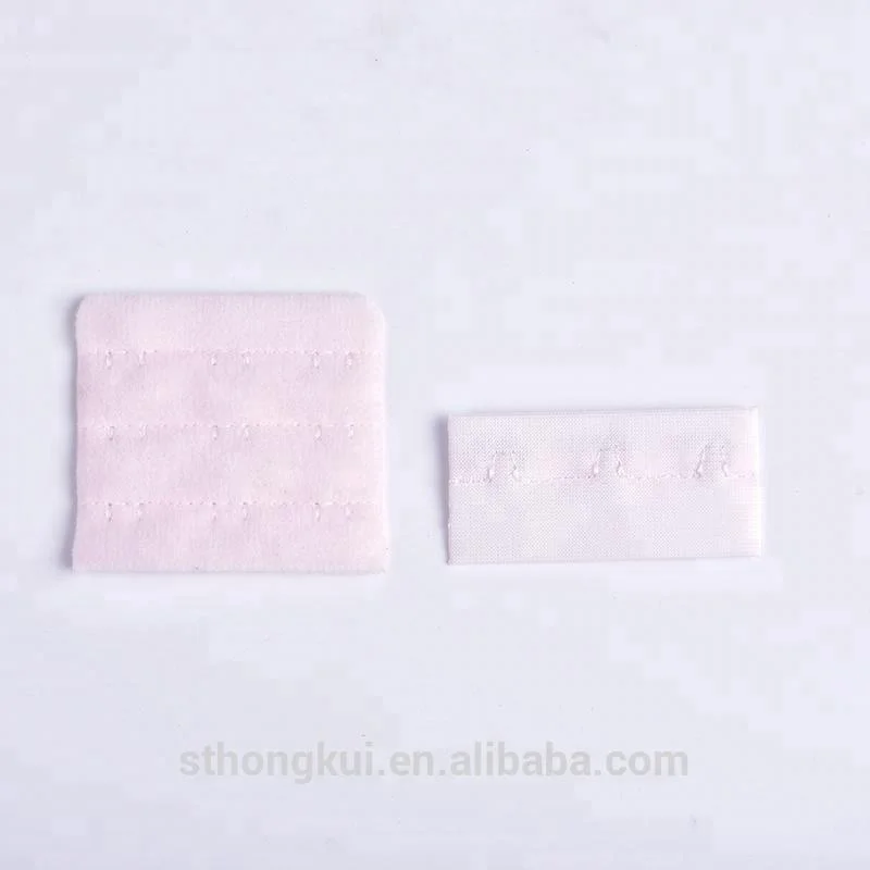 Wholesale line sewing stitch bra hook and eye tape elastic bra extender Support custom colors