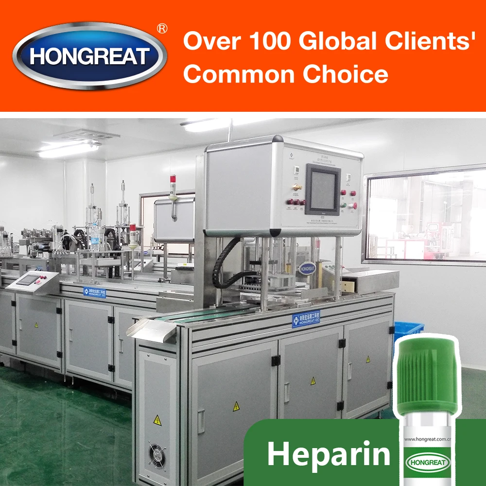 Automatic Lithium Heparin Blood Test Tube Production Line