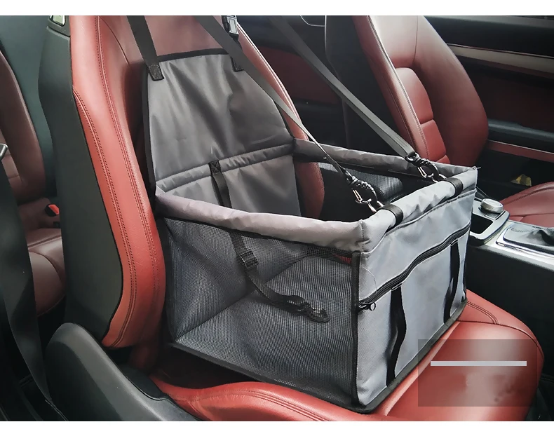 Waterproof mesh and oxford collapsible dog car seat covers dog blanket travel bag for small dog