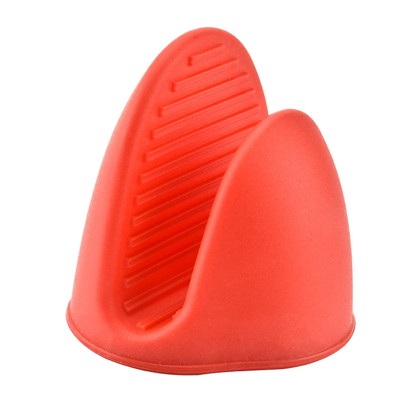 Kitchen Cooking Cake Bakeware Heat Resistant Silicone glove Microwave Oven Insulated Non-slip Glove Short Finger Hand Clip