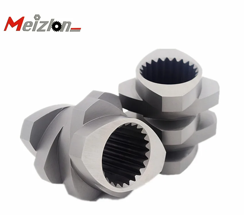 Meizlon high quality vacuum quenching treated twin Extruder plastic screw barrel for extrusion