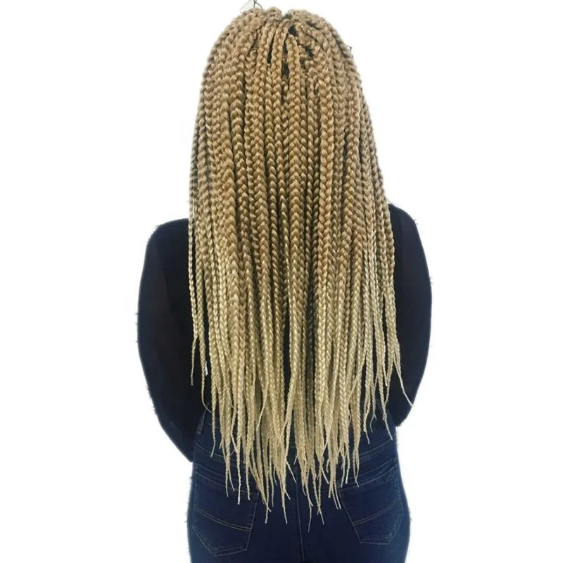 24inch 110grams 12roots/pack Ombre Purple Blonde Brown Color Jumbo Crochet Box Braids