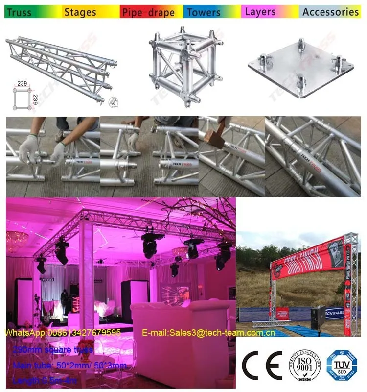 12 Inch Square / aluminum box truss Compatible With Glbal aluminum Truss