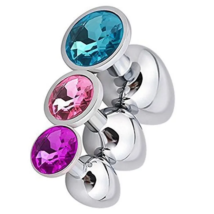 
Factory Directly Anal Sex Product Jeweled Butt Plug 