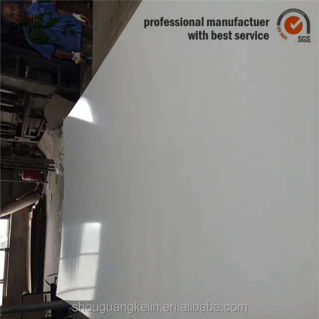 Белая ламинатная фанера с высоким блеском