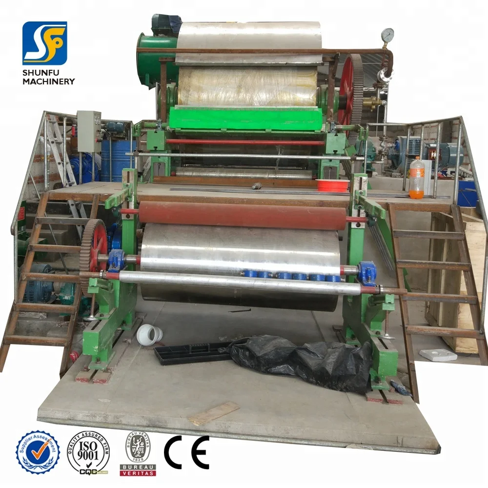 Tissue paper mill machinery small toilet paper making machine 787mm with capacity of 0.8-1ton per day
